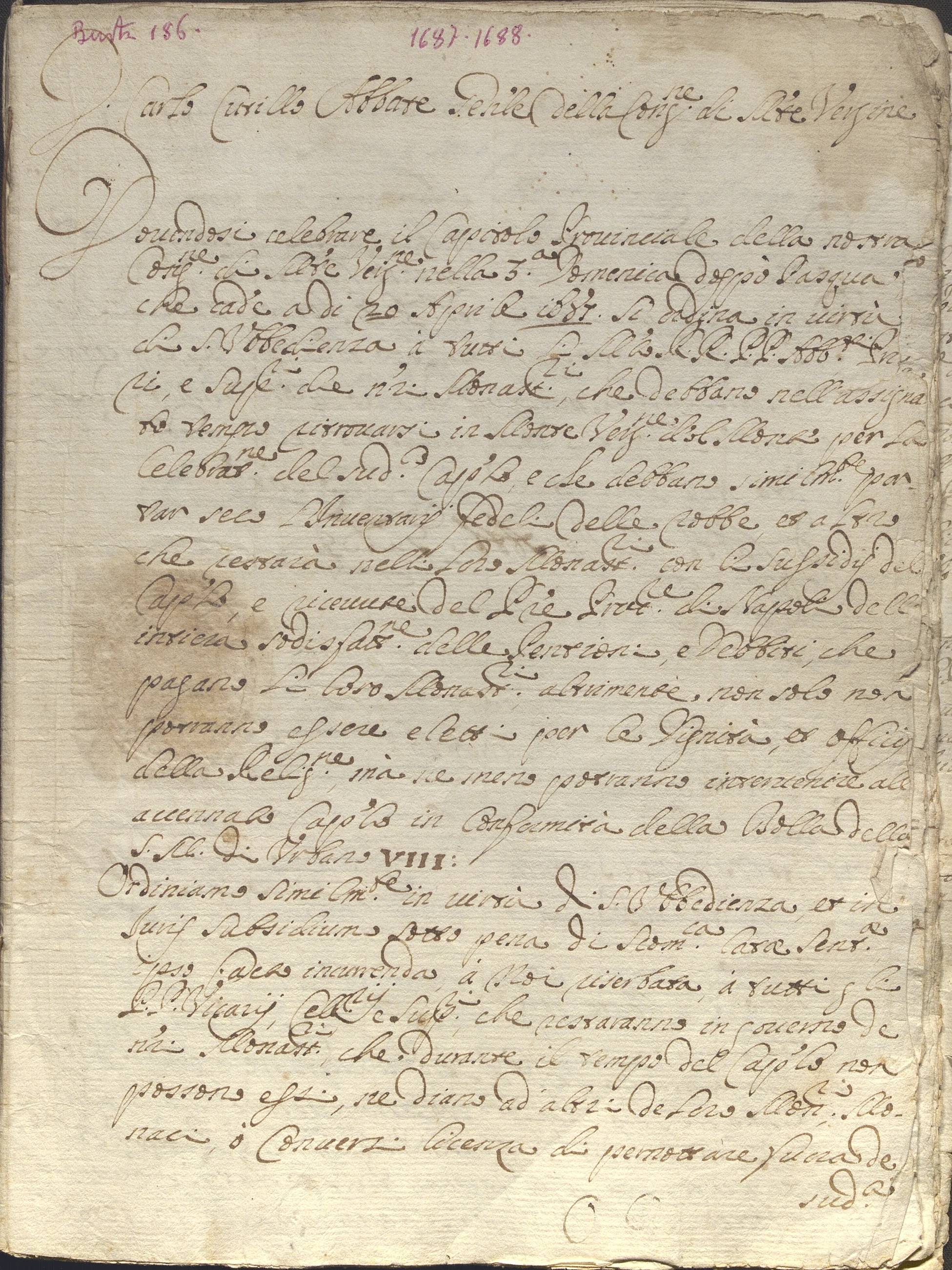 Documento d’archivio relativo a Carlo Cutillo, 1